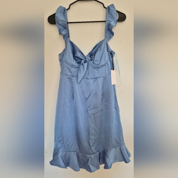 Astr Sky Blue Dress - Picture 2 of 9